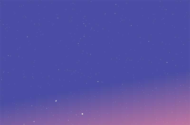 html5 canvas全屏的星星背景动画特效
