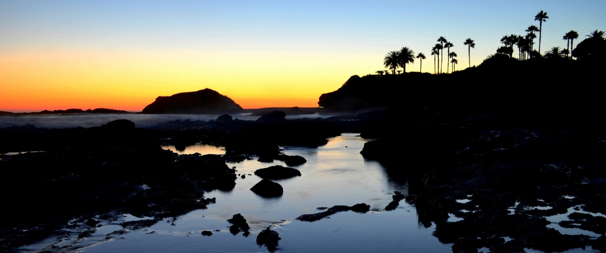 拉古纳海滩绝美日落，超清4K风景壁纸，3440x1440高清下载