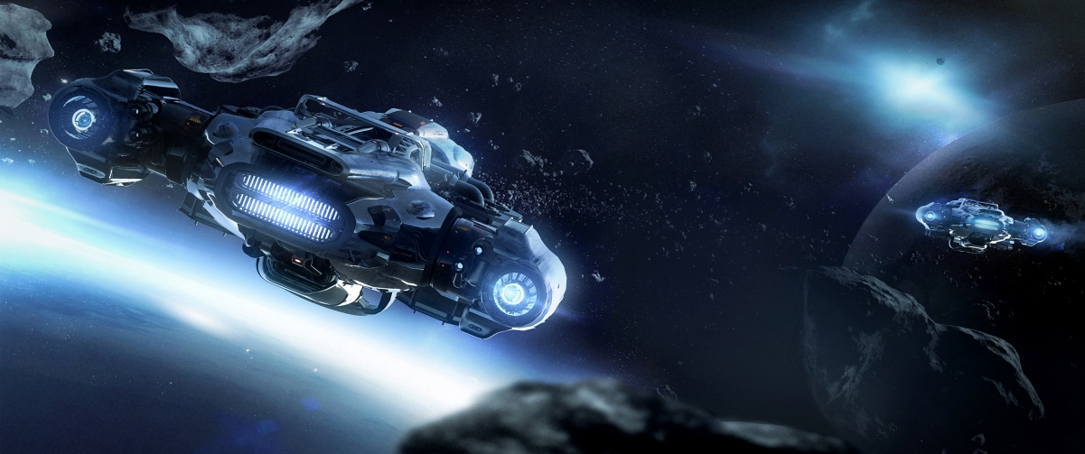 星际公民，太空飞船4K超清壁纸，3440x1440高清游戏图片，一键下载！
