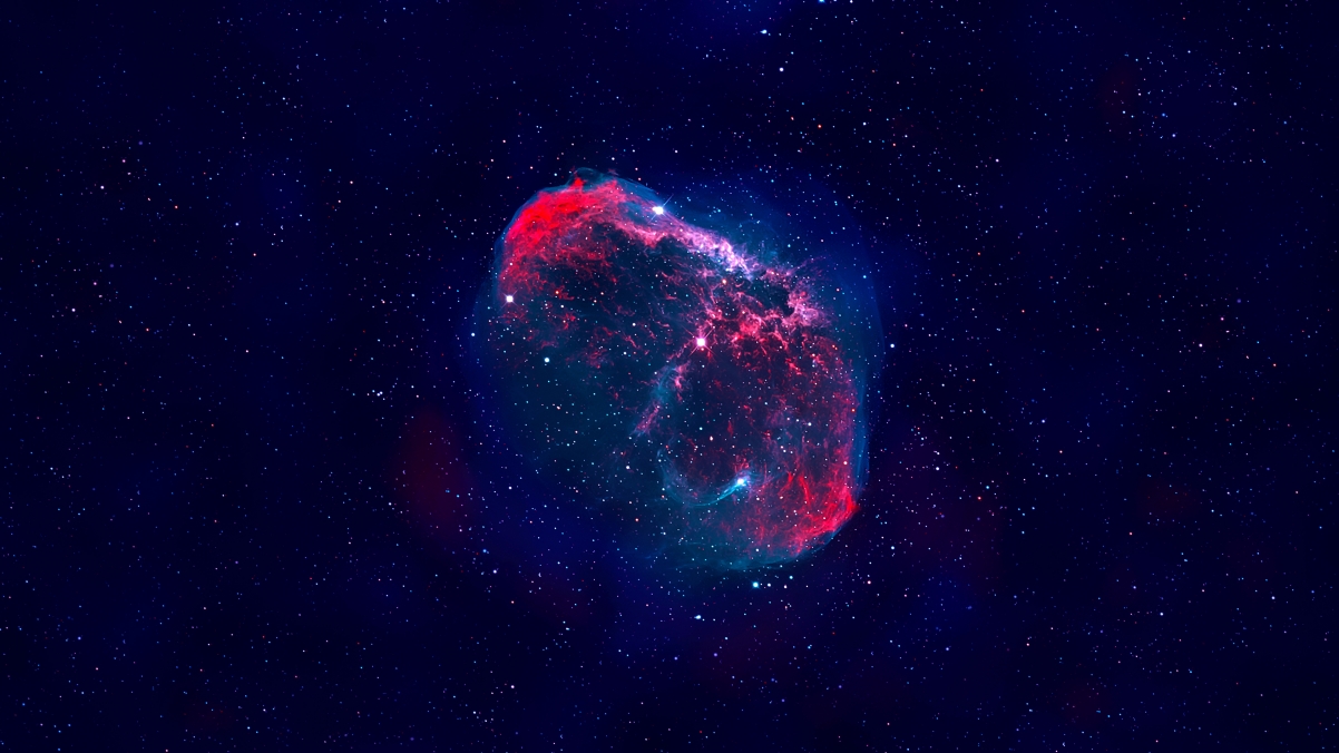 高清4K月牙星云星空壁纸，绝美风景，3840x2160分辨率免费下载