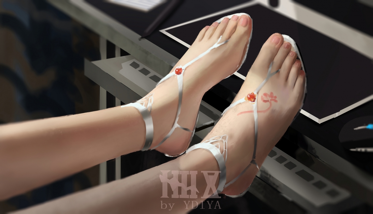 埃及风情女子美足，高清4K动漫壁纸，足尖优雅，4000x2299分辨率畅享下载