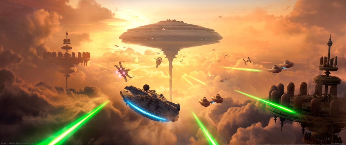 星球大战，Battlefront Bespin 4K超高清游戏壁纸，3440x1440分辨率，免费下载