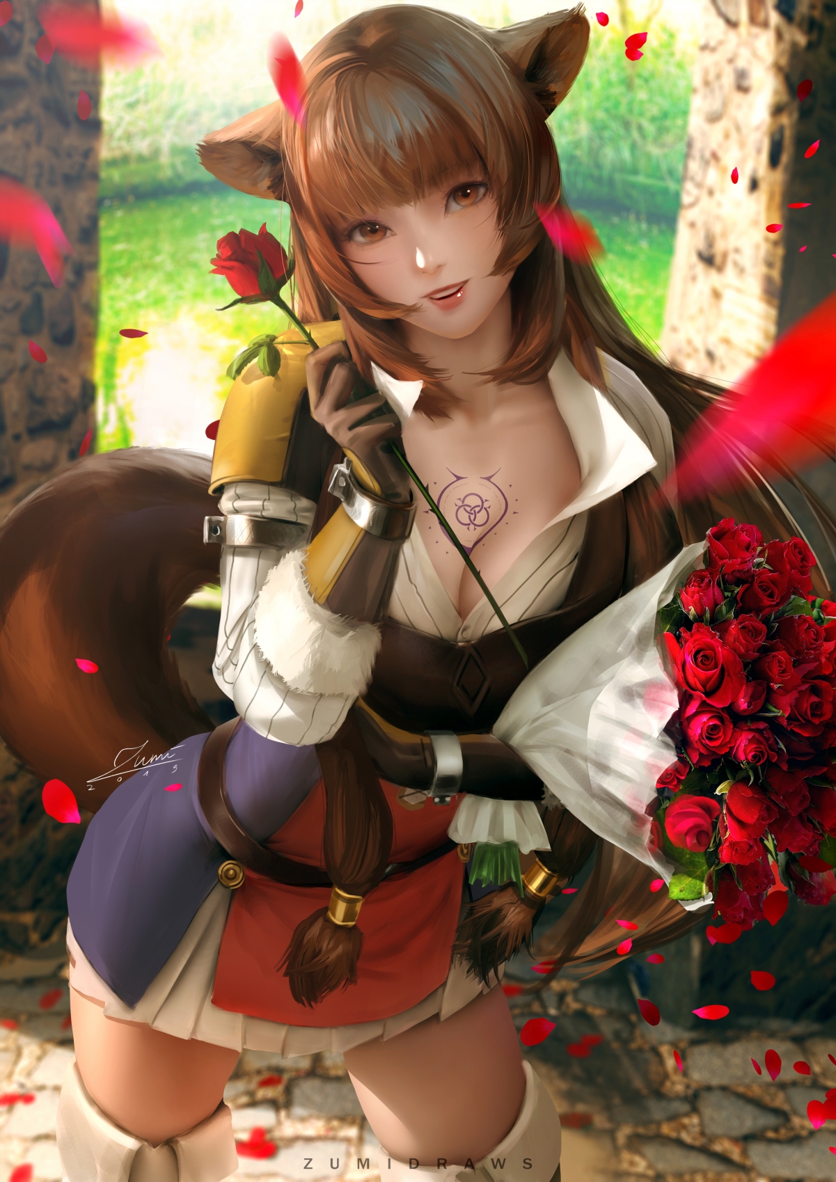 拉芙塔利亚精美壁纸，sakimichan画师独家设计，4K超清手机壁纸，2481x3508高清下载