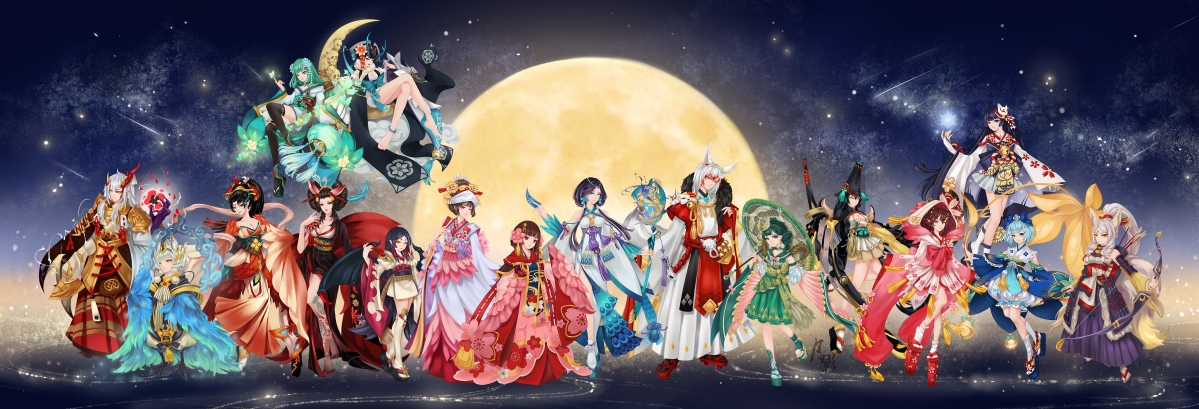 阴阳师绝美同人绘，樱花妖、雪女等六大式神插画，高清6K壁纸任你下载！