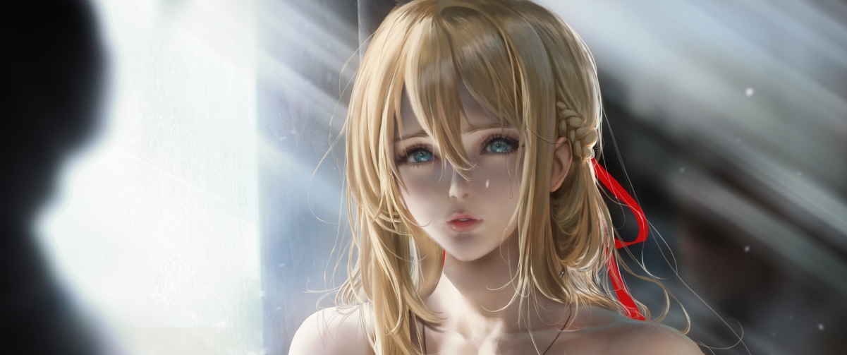 京阿尼佳作，紫罗兰永恒花园薇尔莉特4K高清动漫壁纸，3440x1440带鱼屏专享，一键下载！