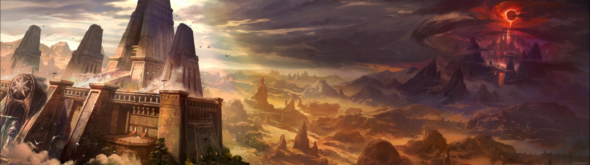 AION永恒之塔《传说时代》4K超高清壁纸，5120x1440分辨率，精美游戏图片，一键下载！