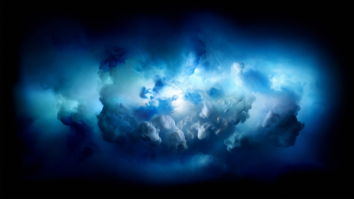 【精选】iMac Pro蓝色艺术壁纸，5120x2880超清分辨率，4K背景图片，免费下载