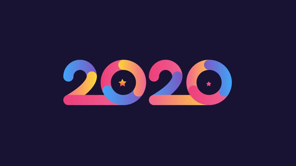 2020新年喜庆5K创意壁纸，超清5120x2880分辨率，一键下载！