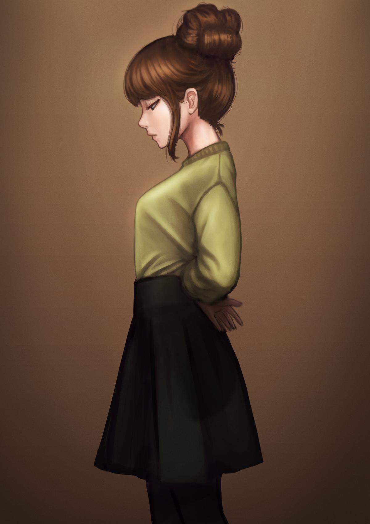 女生插画精选，高清4K手机壁纸，1200x1697尺寸，一键下载美化桌面
