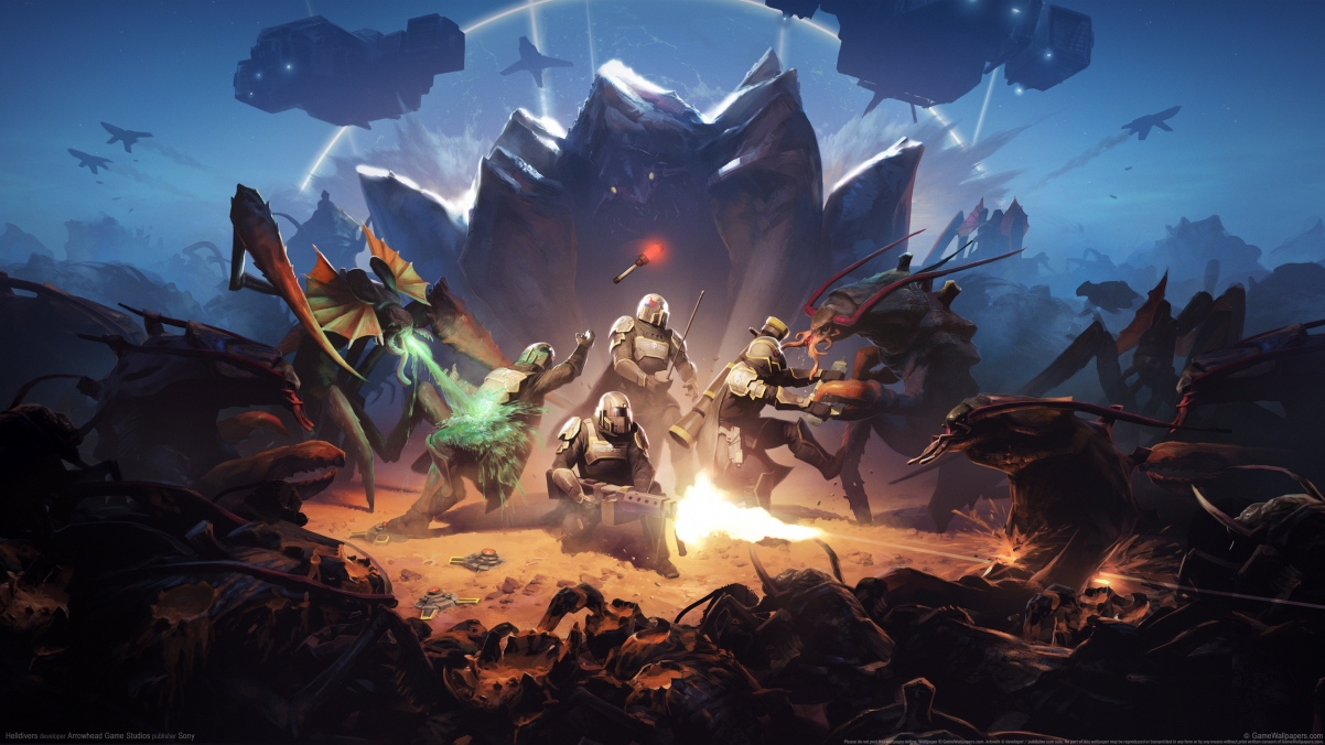 《地狱潜者(Helldivers)》精美4K壁纸，高清游戏图片，3840x2160分辨率，免费下载