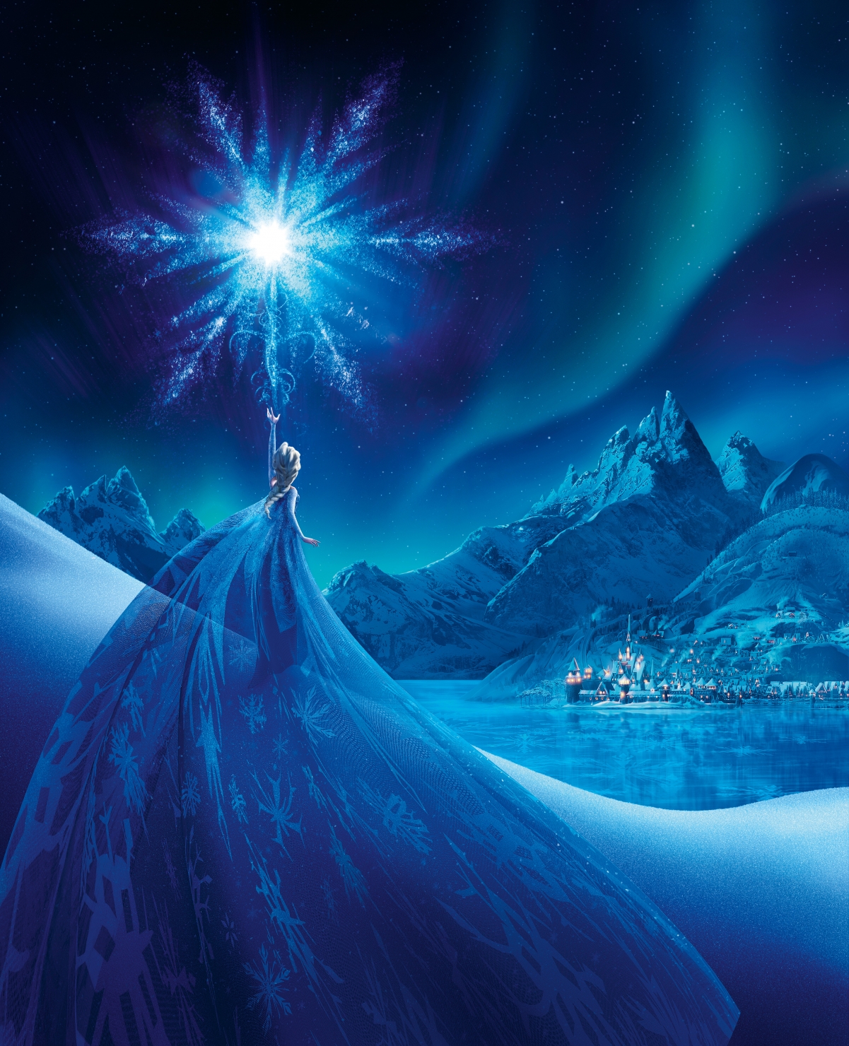 冰雪奇缘绝美海报，4K超清壁纸，影视级画质，4058x5000超高清下载