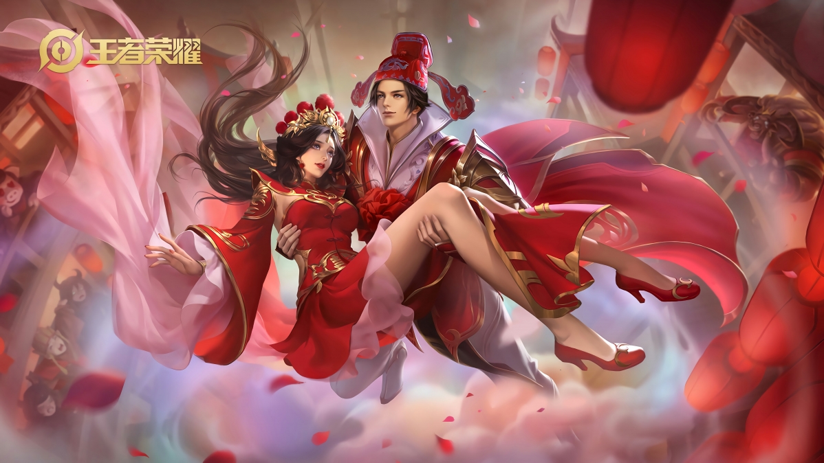 王者荣耀孙悟空，大圣娶亲超清壁纸，4K高清7680x4320，一键下载！