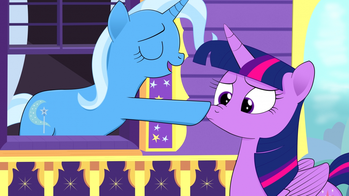 小马宝莉Trixie与紫悦Twilight Sparkle精选4K动漫壁纸，3840x2160超高清下载