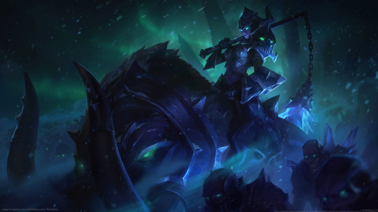 英雄联盟LOL，死亡骑士瑟庄妮惊艳登场，5K超清壁纸，4K游戏美图，5120x2880高清下载