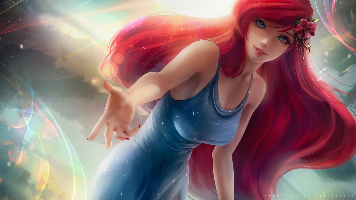 迪士尼小美人鱼4K超清壁纸，3840x2160动漫美图，一键下载