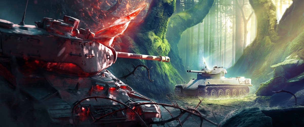 坦克世界高清壁纸，3440x1440带鱼屏4K游戏图片，免费下载