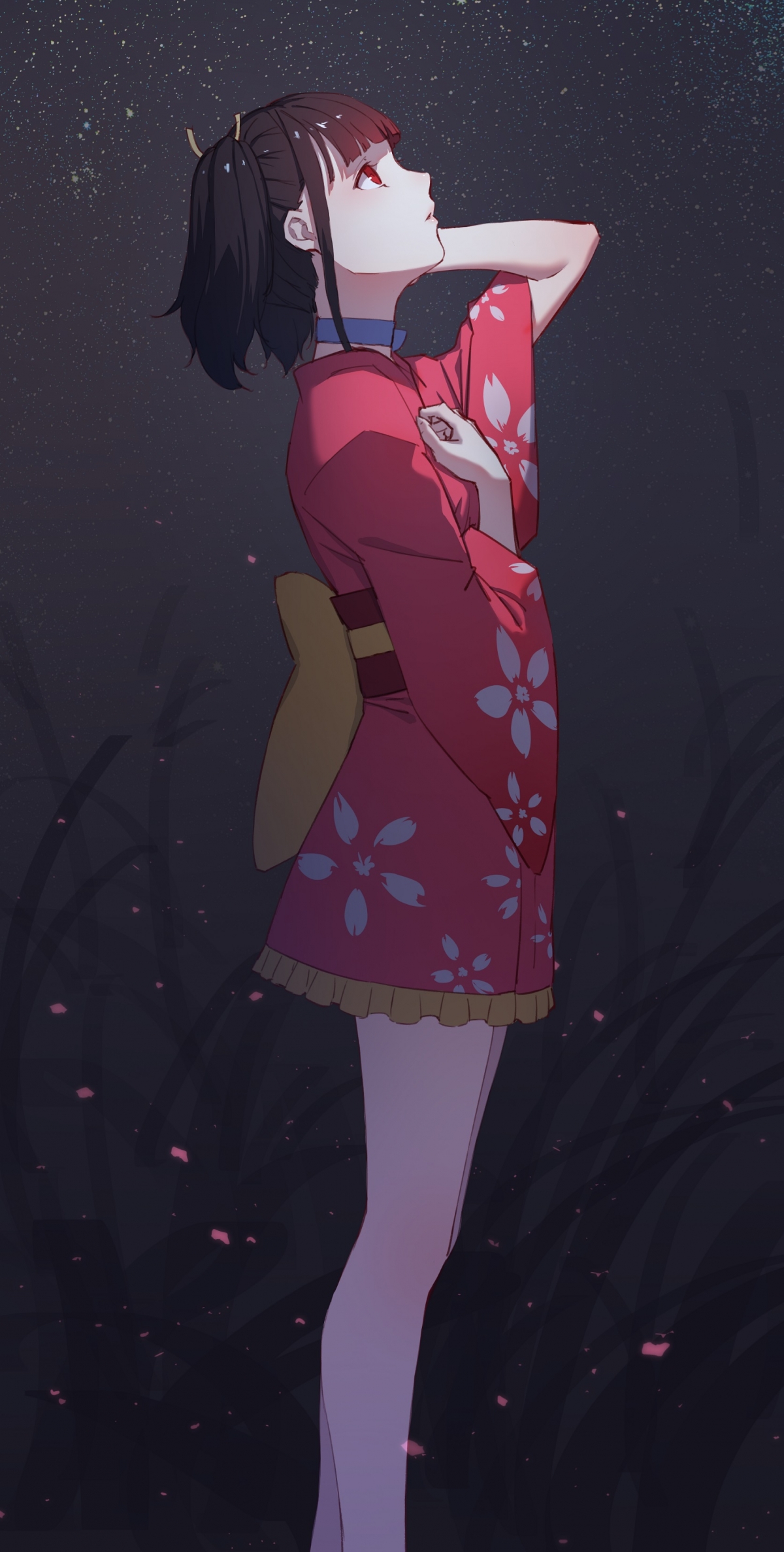 日本动漫甲铁城少女和服，精选4K手机壁纸，高清1674x3311，一键下载！