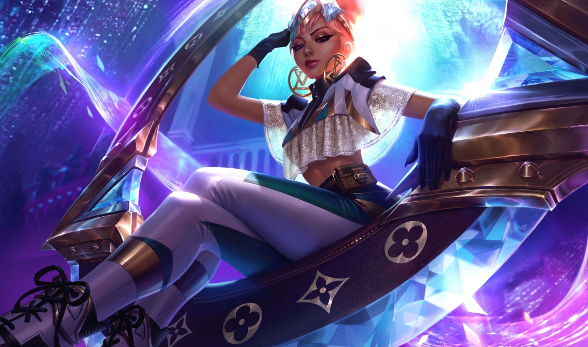 英雄联盟LOL，至臻奇亚娜真实伤害元素女皇，4K超清壁纸下载，4096x2419高分辨率游戏图片