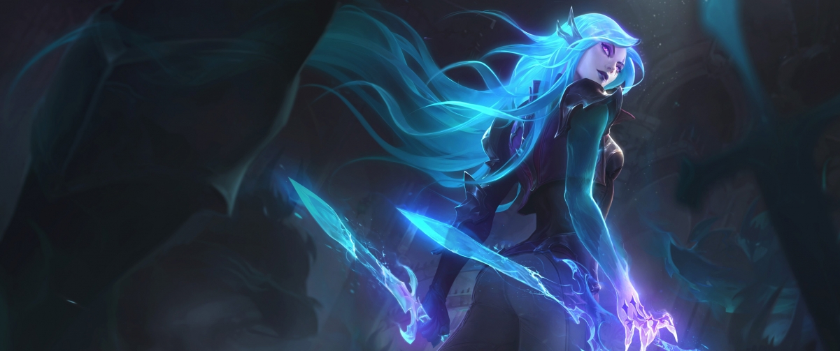 英雄联盟，绝美卡特琳娜死亡誓约壁纸，4K高清3440x1440，一键下载！