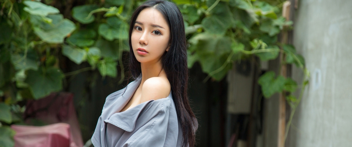 赵佳琪长发清新女神，绝美4K带鱼屏壁纸，3440x1440高清下载