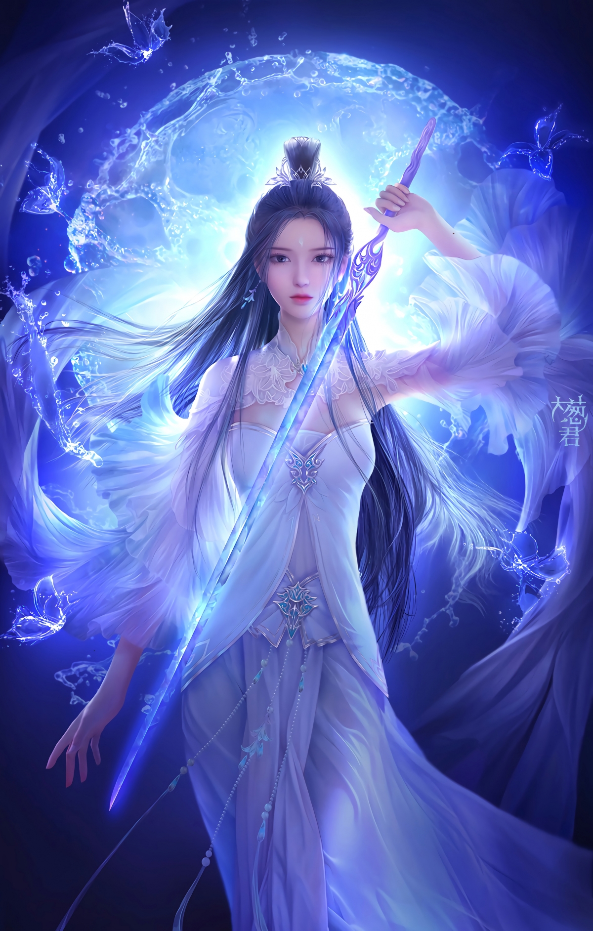 诛仙陆雪琪绝美竖屏4K手机壁纸，高清2548x4000大图，一键下载