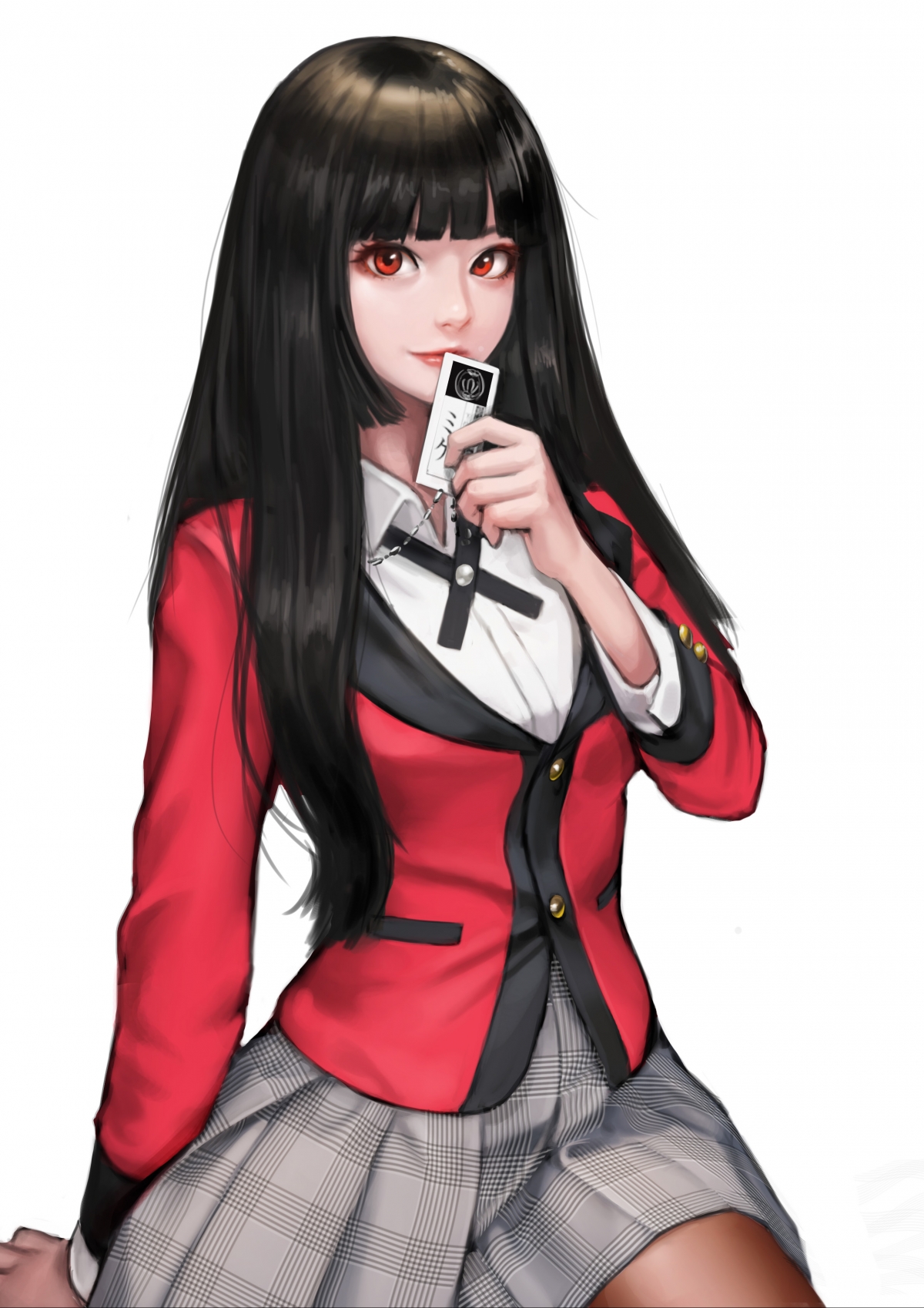 狂赌之渊Kakegurui，蛇喰梦子绝美4K手机壁纸，高清2480x3508，一键下载！