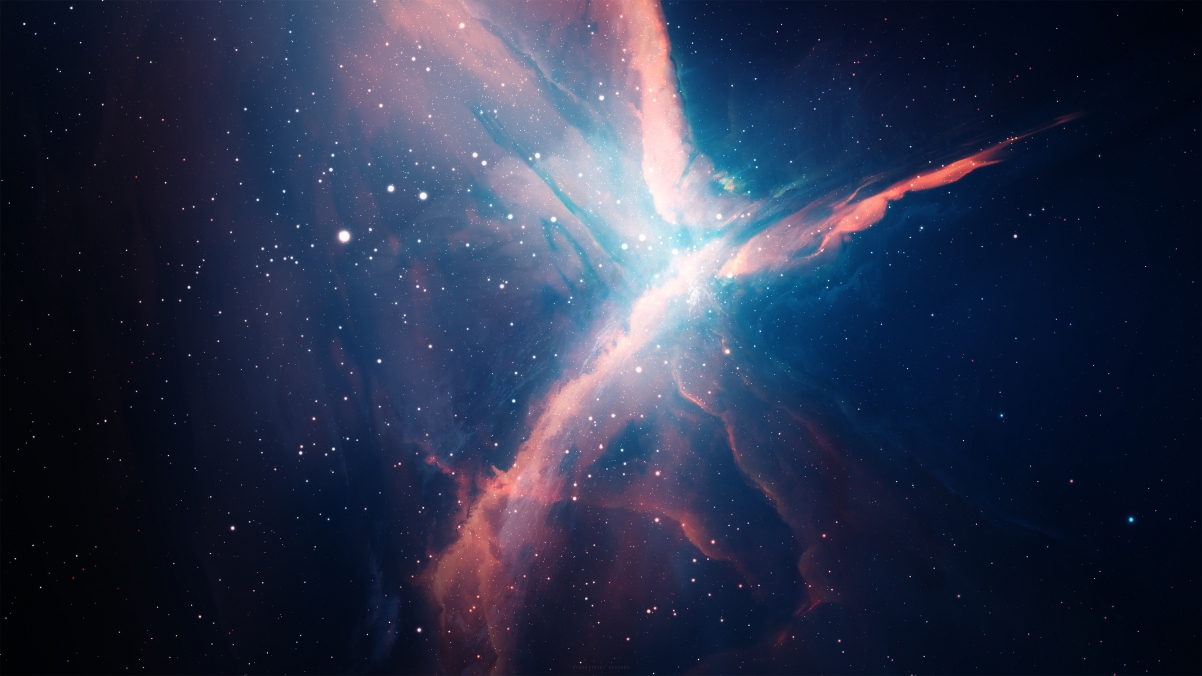星云星空4K超高清壁纸，绝美风景图片，3840x2160分辨率，免费下载