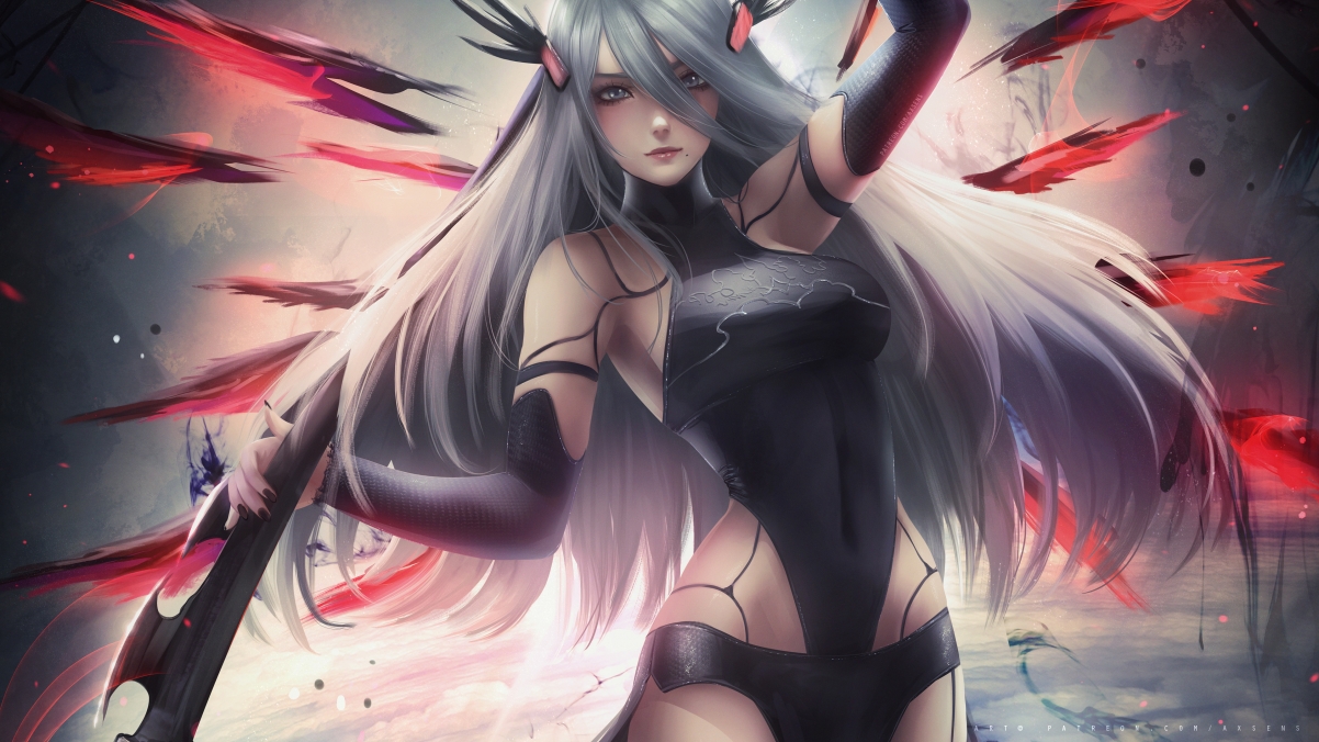 尼尔A2，绝美性感女神4K超清壁纸，高清动漫美图，3840x2160分辨率，一键下载