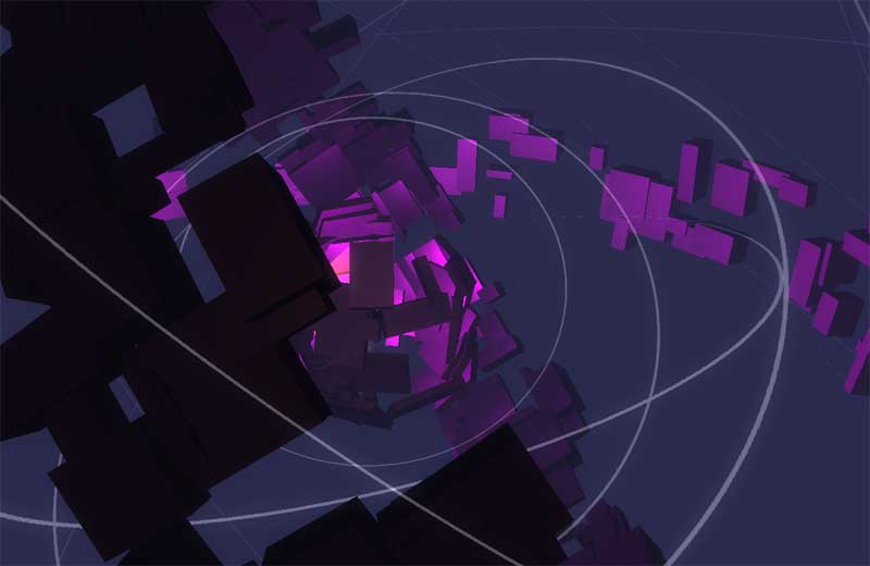 html5 3D球体空间动画特效