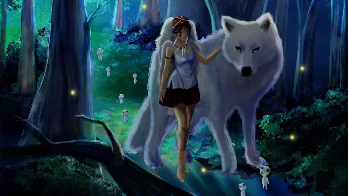 幽灵公主4K超清壁纸，动漫美图，3840x2160高清下载