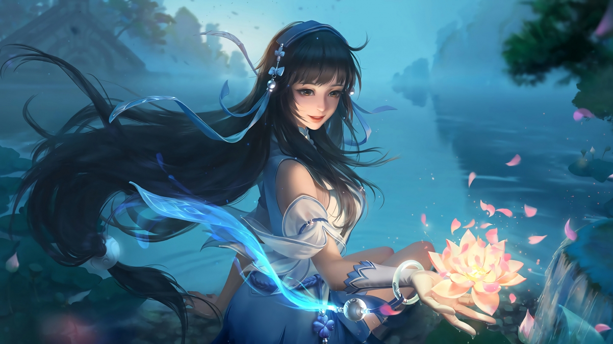 幻纱之灵西施绝美呈现，王者荣耀西施4K超高清壁纸，3840x2160分辨率，一键下载！