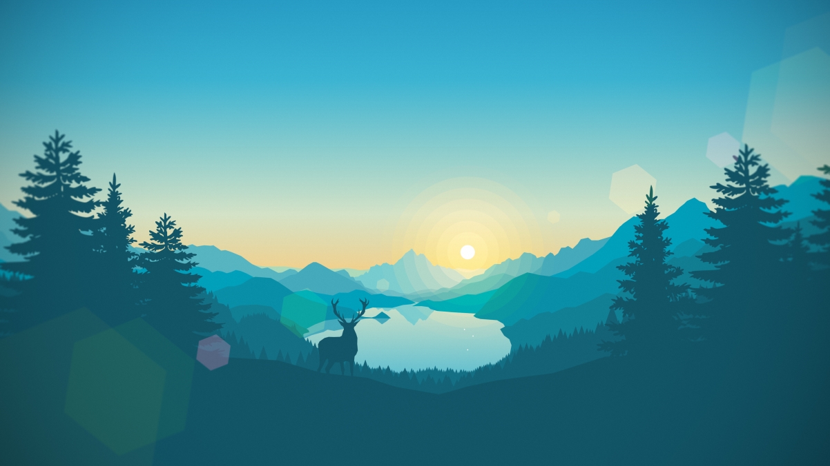 日出创意极简风景，4K高清壁纸下载，3840x2160分辨率
