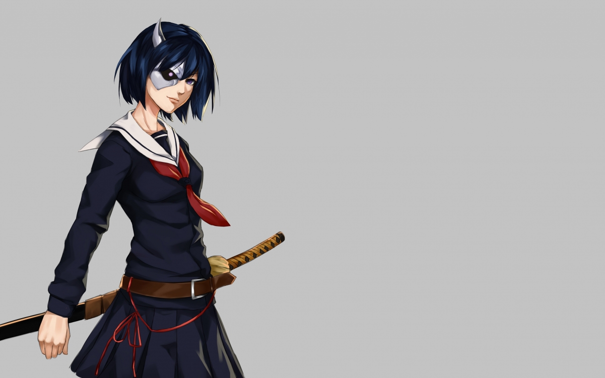 武士刀之美，武装少女4K超清壁纸，4200x2625高清游戏图片下载