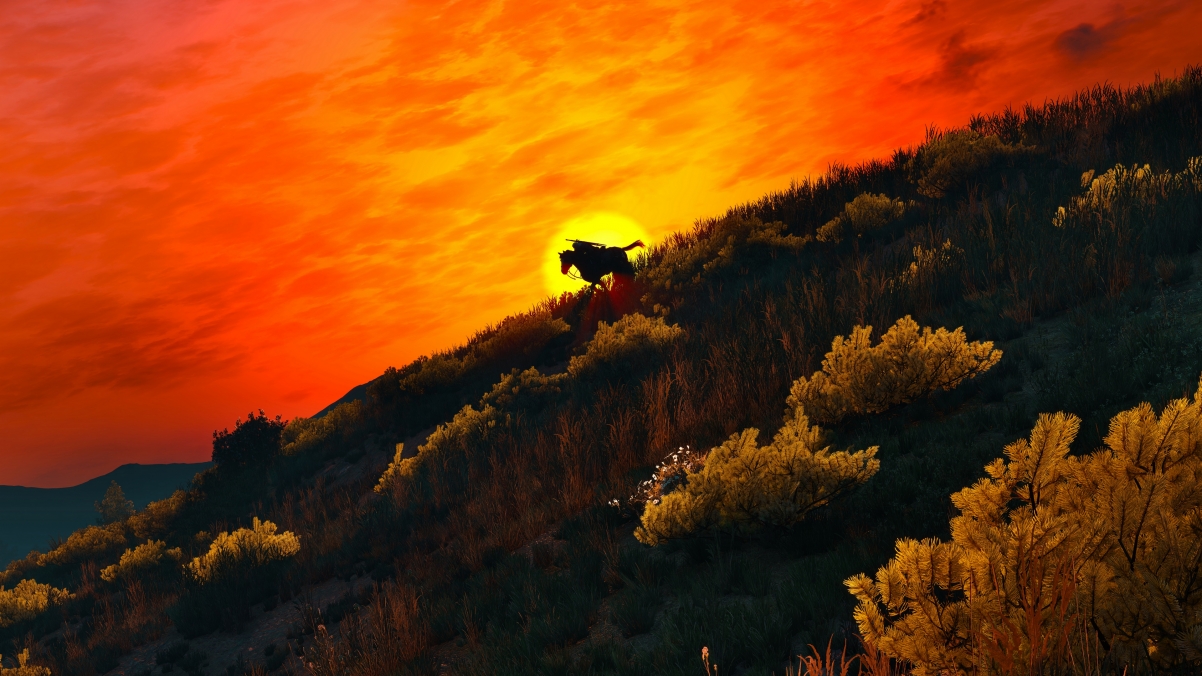 巫师3，野狩猎骑手高清4K壁纸，绝美游戏风景图片，3840x2160分辨率免费下载