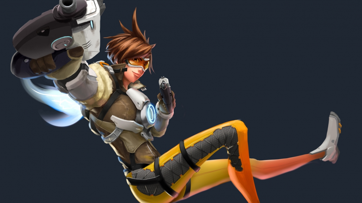 守望先锋TRACER 4K超清壁纸，3840x2160游戏图片，免费下载！