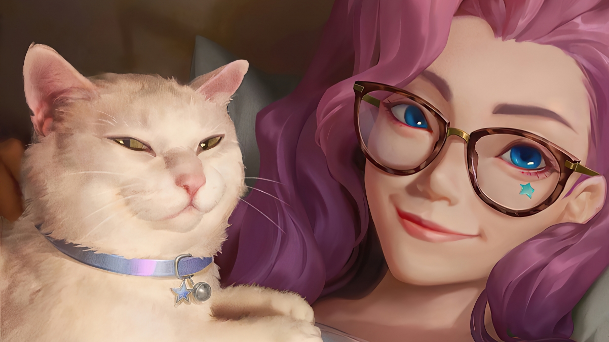 LOL英雄联盟KDA The Baddest塞尔菲娅美女萌猫主题，超清4K壁纸3840x2160，免费下载