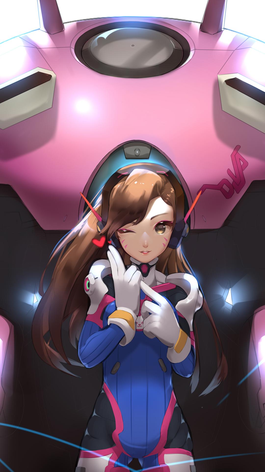 守望先锋D.VA超高清手机壁纸，1080x1920 4K精美图片，一键下载