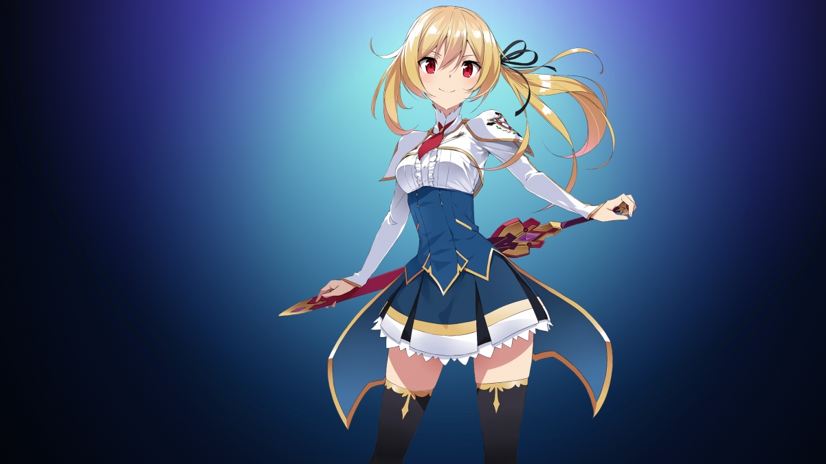 红色眼眸美少女战士，剑舞风华，精选4K动漫女生壁纸，超清3840x2160下载