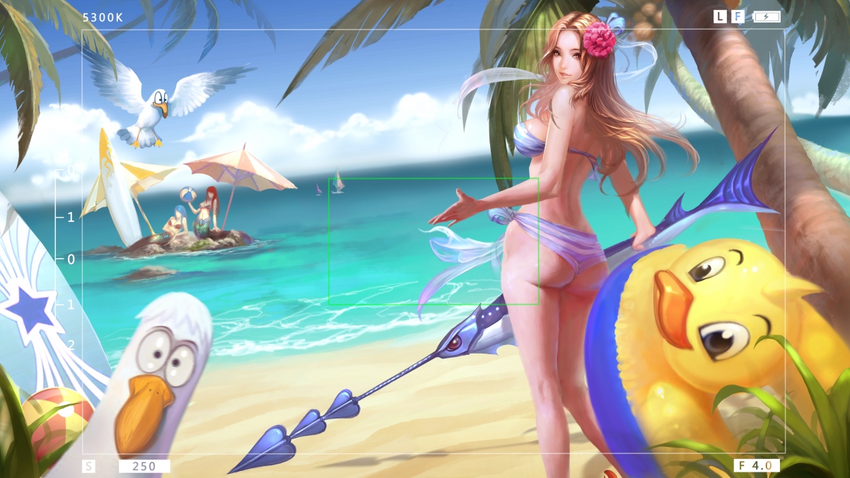 海滩泳装美女，4K高清壁纸下载，女孩游戏图片精选3840x2160