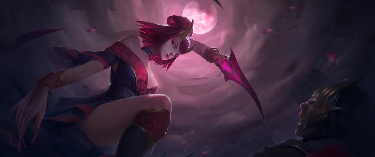 英雄联盟LOL，绝美伊芙琳Evelynn 4K壁纸，3440x1440超清画质，免费下载！