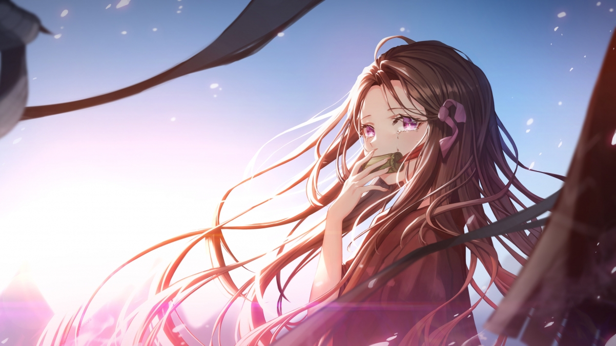 【绝美高清】鬼灭之刃灶门祢豆子4K壁纸，3840x2160分辨率，动漫美图一键下载