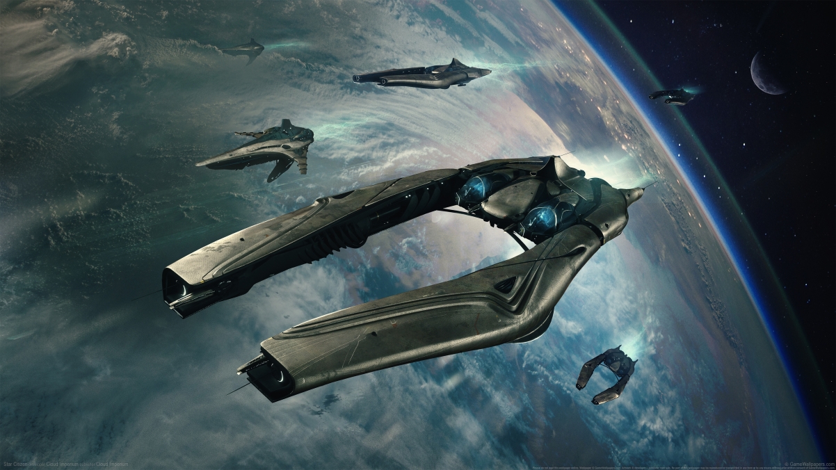 Star Citizen星际公民，绝美太空宇宙飞船4K壁纸，高清3840x2160图片下载
