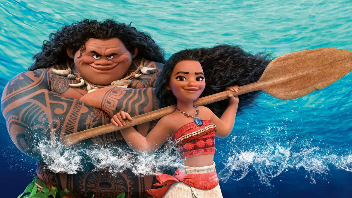 海洋奇缘Moana，莫阿娜与毛伊绝美4K壁纸，高清影视图片，3840x2160分辨率，一键下载！