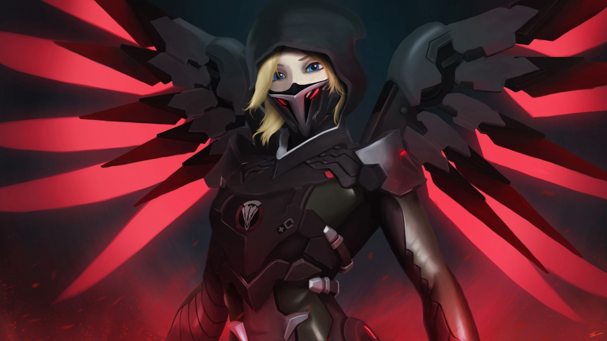 守望先锋Blackwatch Mercy 4K超清壁纸，3840x2160分辨率，高清游戏图片下载