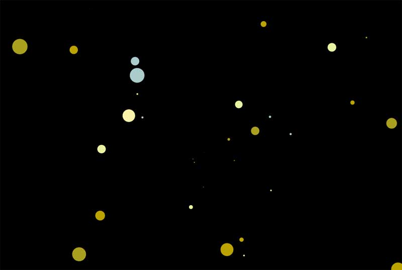 html5 canvas悬浮的圆点动画特效