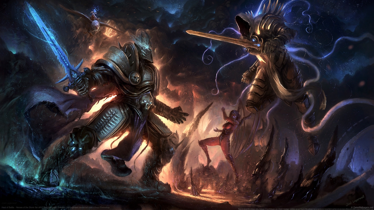 《Heroes of the Storm》粉丝原创画作，精选4K超高清游戏原画壁纸，3840x2160分辨率，畅享视觉盛宴！