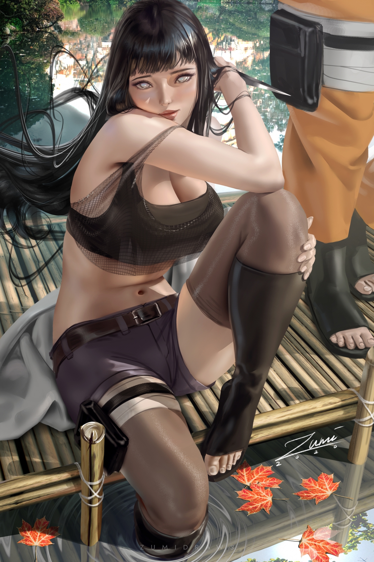 火影忍者美女壁纸，长发大腿绝美，3K全面屏高清，4K超清大图下载