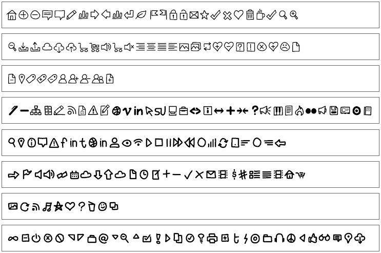 css font-family属性设置服务器字体类型英文字符图标显示