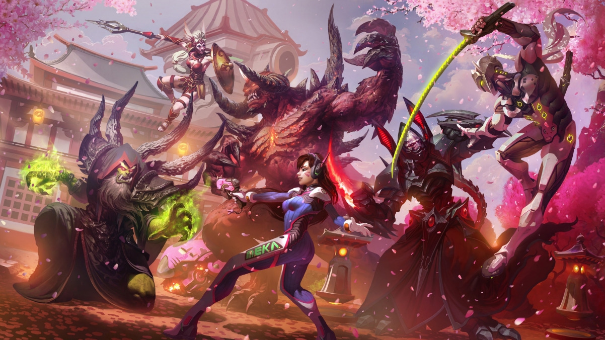 暴雪《守望先锋》DVa 4K超清壁纸，3840x2160分辨率，游戏美图一键下载