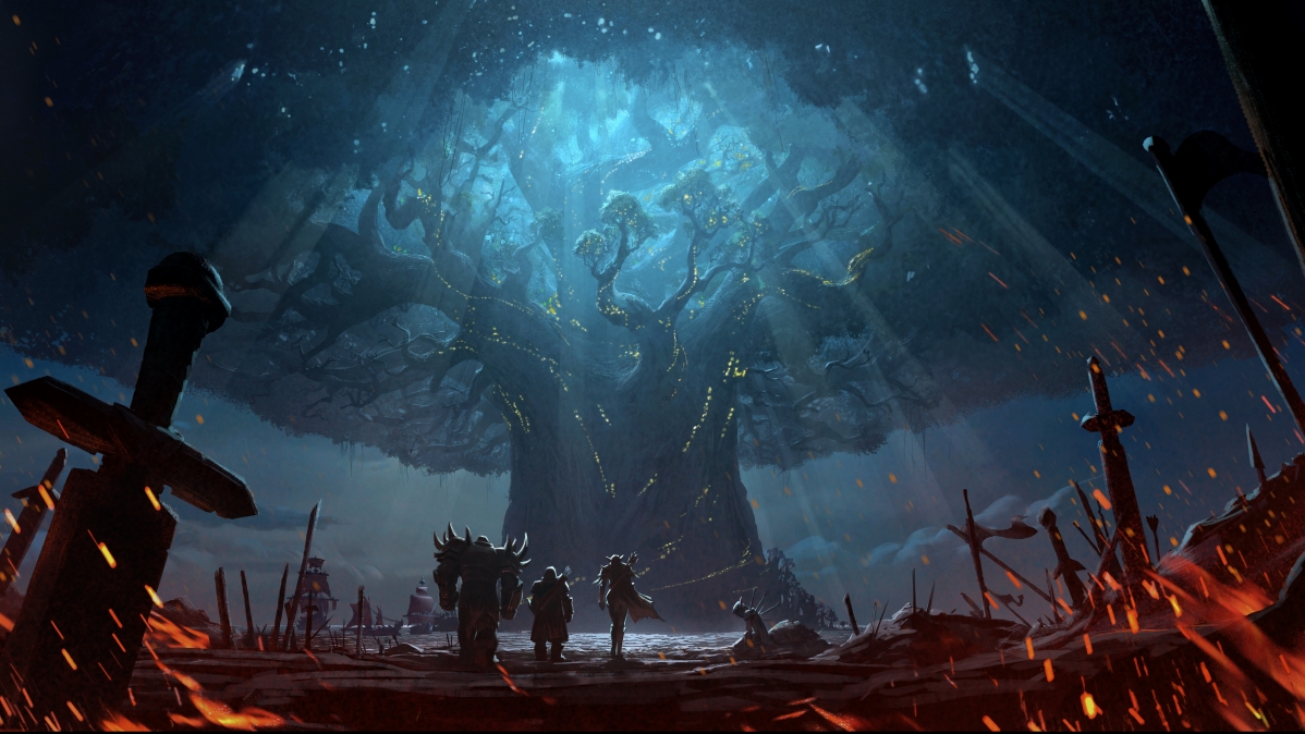 魔兽世界，艾泽拉斯战场超清壁纸，8K画质游戏美图，7680x4320高清下载